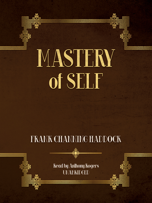 Cover image for Mastery of Self